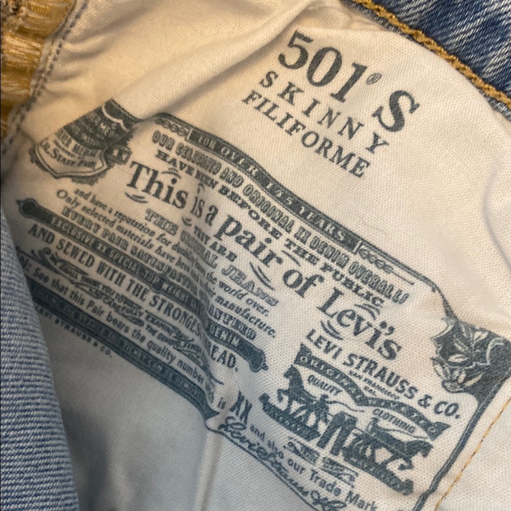 Levi's Blue Skinny Jeans Classic Style